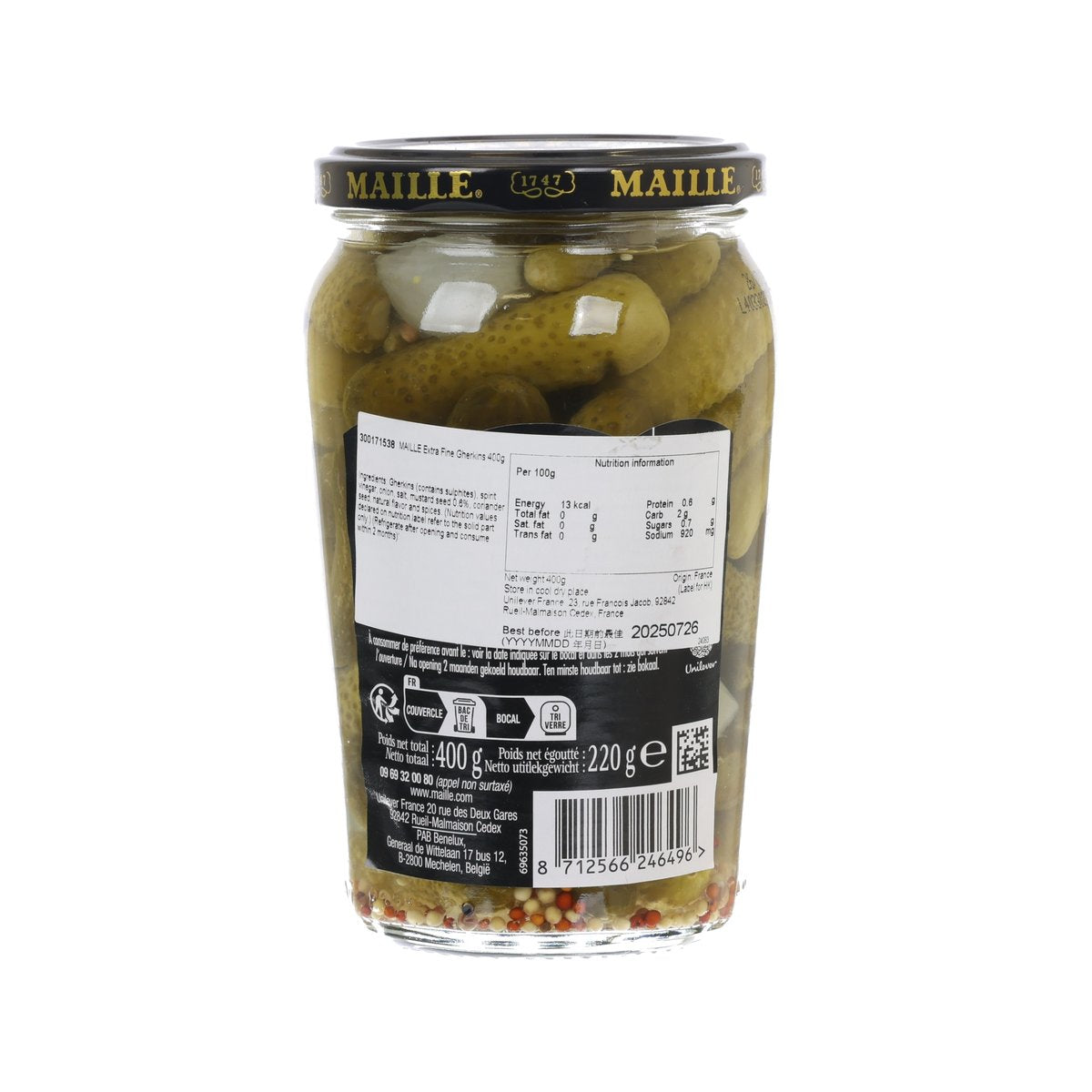 MAILLE 醃漬青瓜 (400g)