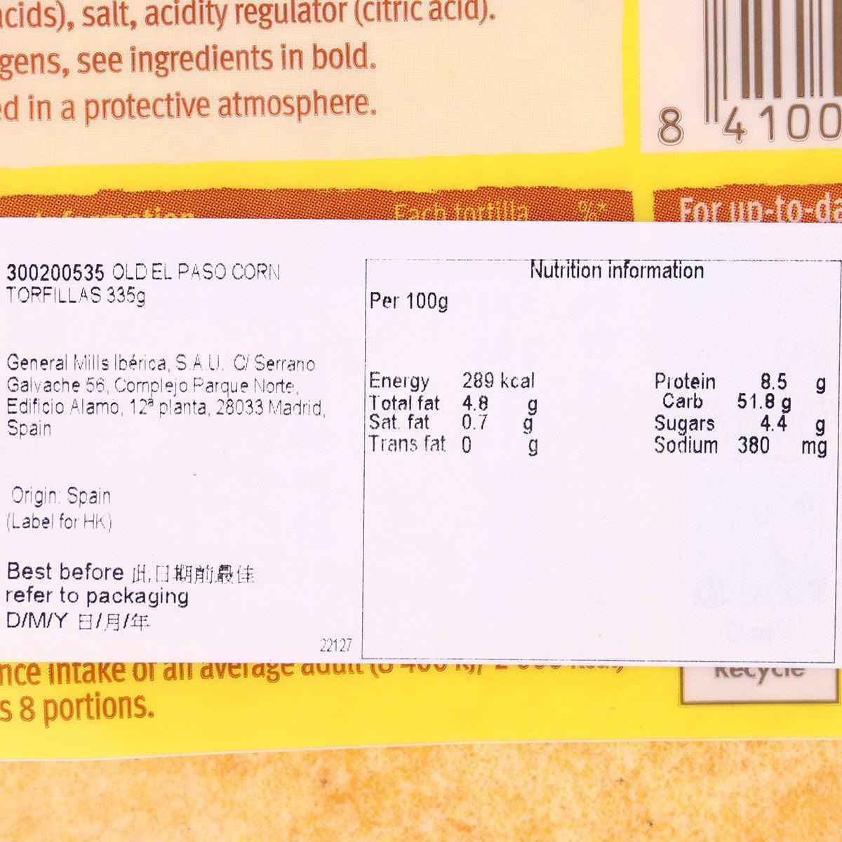 OLD EL PASO 粟米麥餅皮 (335g)