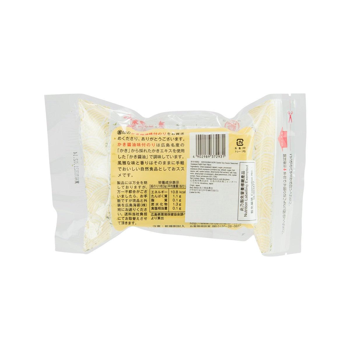 廣島海苔 補充裝蠔醬油味海苔 (54pcs)