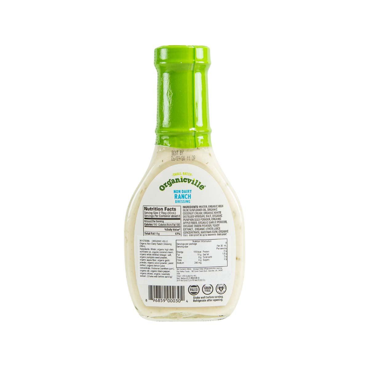 ORGANIC VILLE 有機傳統田園沙律醬 - 無奶類 (236mL)