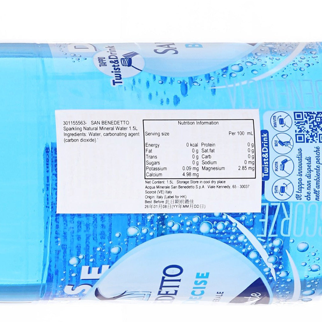 SANBENEDETTO 意大利有氣天然礦泉水 (1.5L)