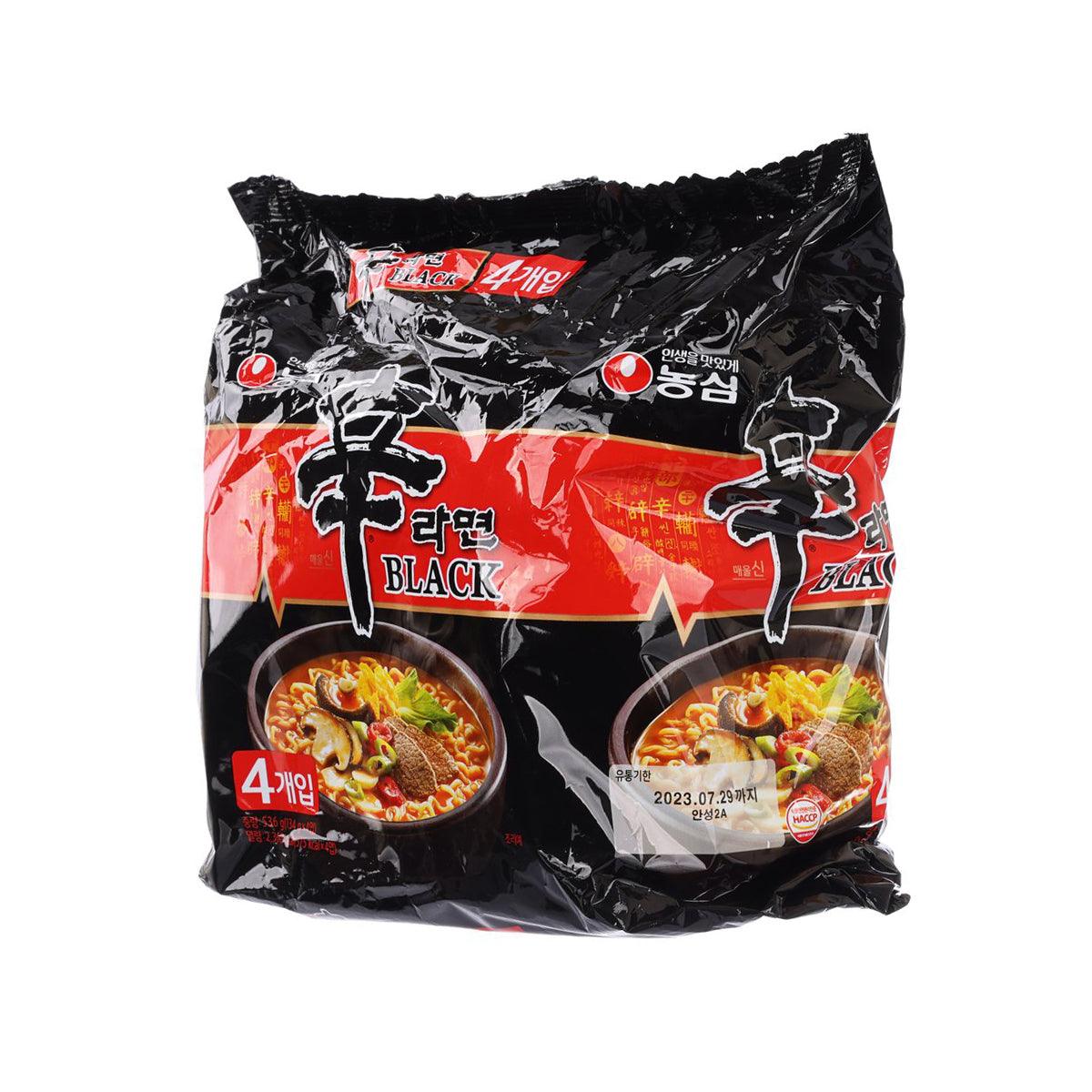 農心 韓國黑版辛辣麵 (4 x 134g)