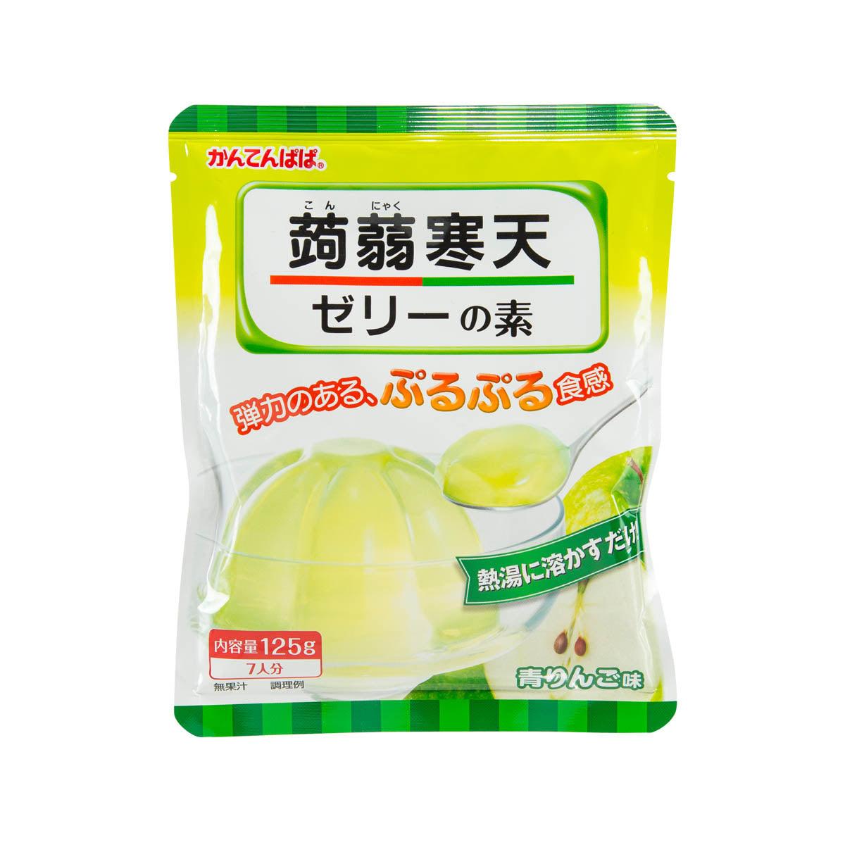 伊那食品 寒天爸爸 蒟蒻寒天啫喱粉 - 青蘋果味 (125g)