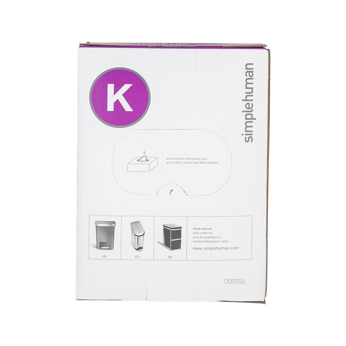 SIMPLEHUMAN 35-45L 垃圾袋 - K (3 x 20pcs)