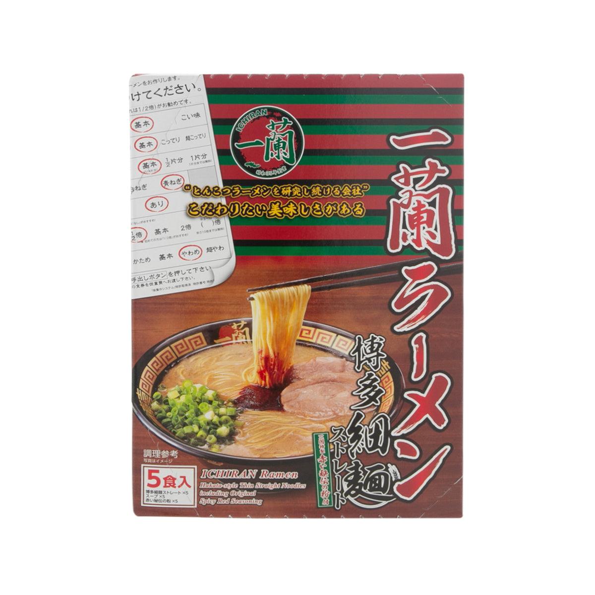 一蘭 ー蘭博多風味豬骨湯直條幼拉麵禮盒 (附秘製赤辣粉) (645g)