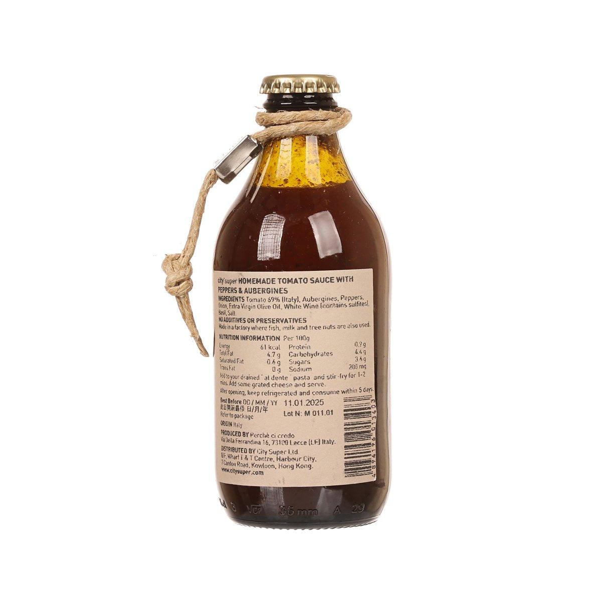 CITYSUPER X PERCHE CI CREDO 手工胡椒茄子番茄醬 (330g)