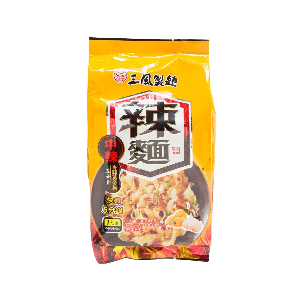 SHAN FENG 辣麵 - 香蒜黃金椒波浪寬麵 (118g)