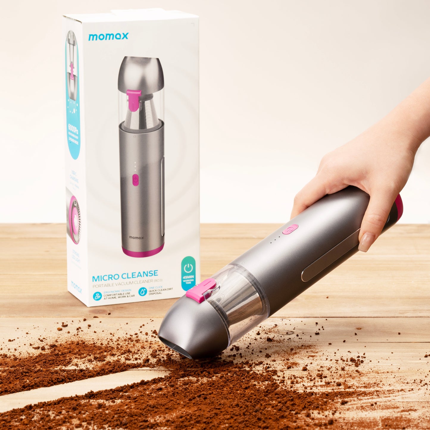 MOMAX Micro Cleanse 便攜式迷你吸塵器
