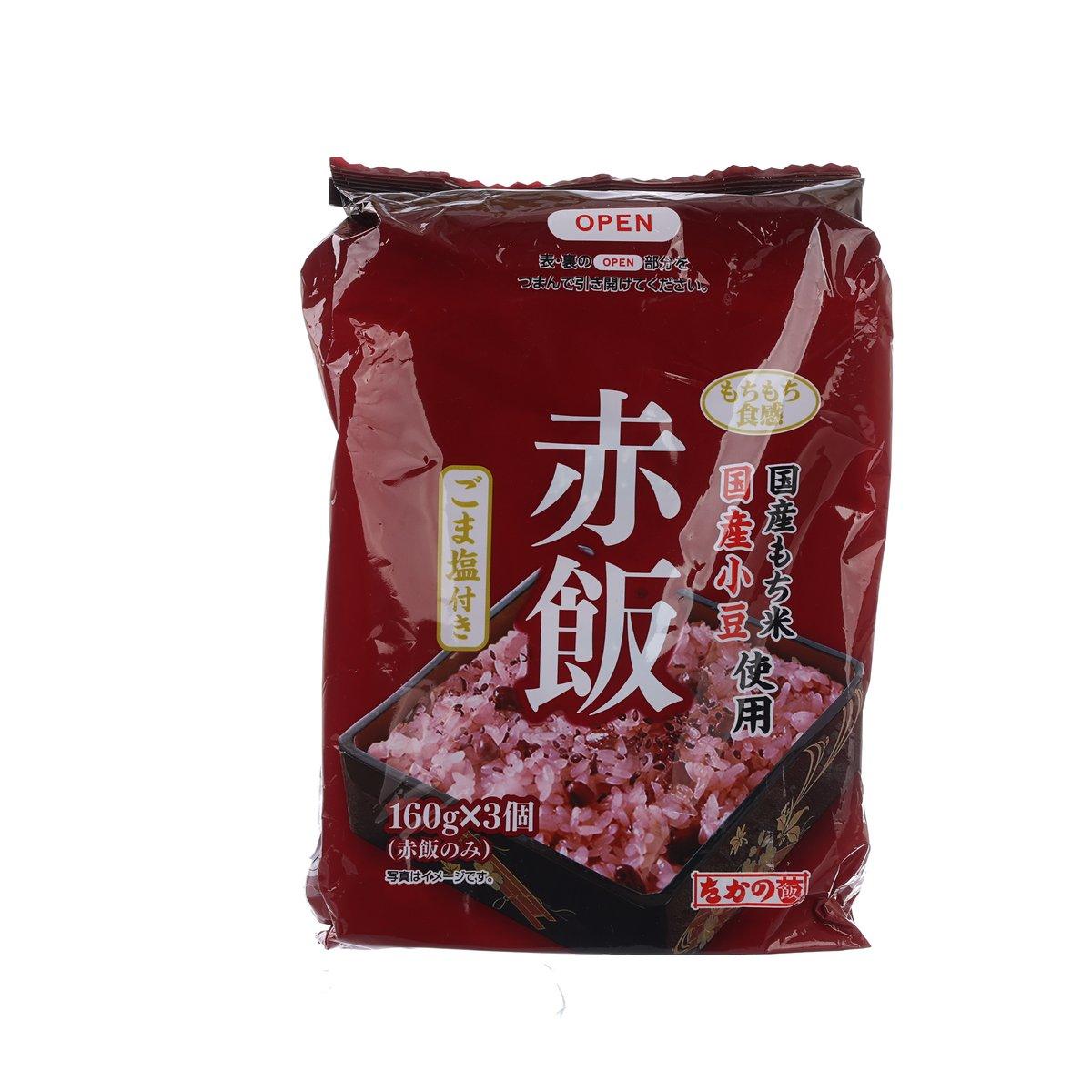 TAKANOFOODS 赤飯 - 紅豆糯米飯附紫菜鹽 (482.4g)