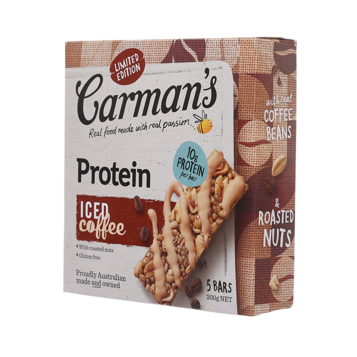 CARMAN'S 冰咖啡味蛋白質棒 (200g)