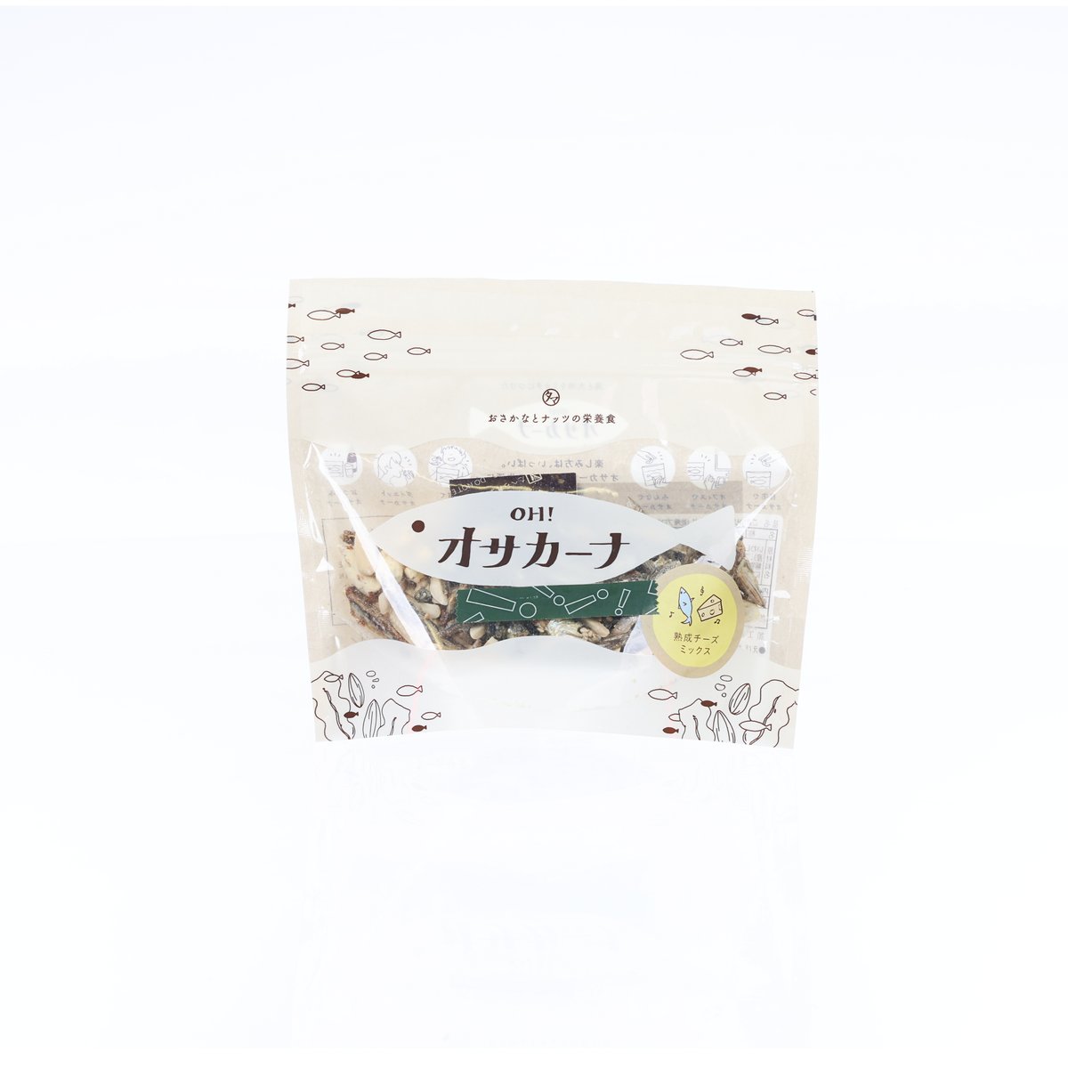 KYUNAN Oh! Sakana小食 - 杏仁, 芝士及沙甸魚 (80g)