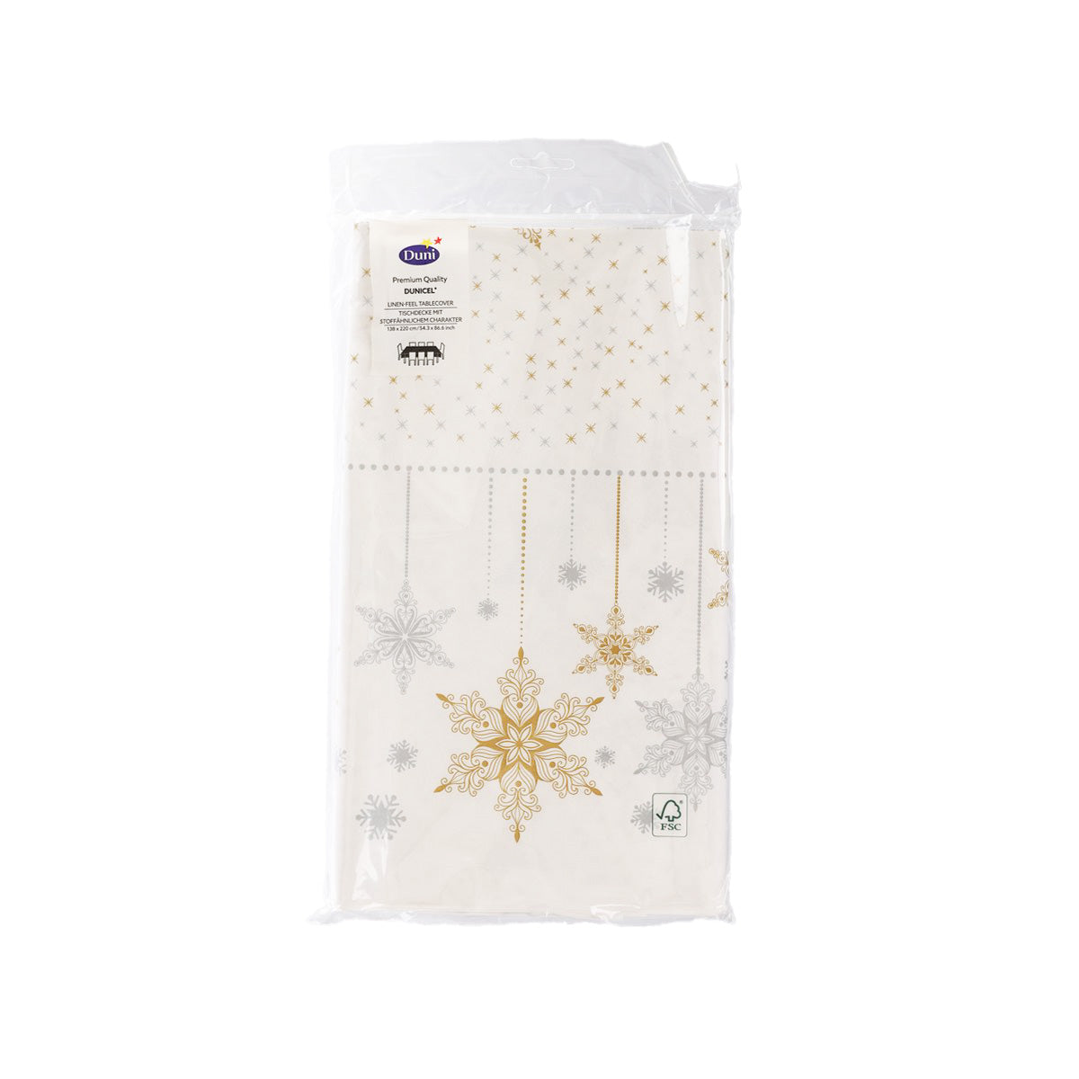 PAPER + DESIGN 聖誕餐桌檯布 - Snowstars White