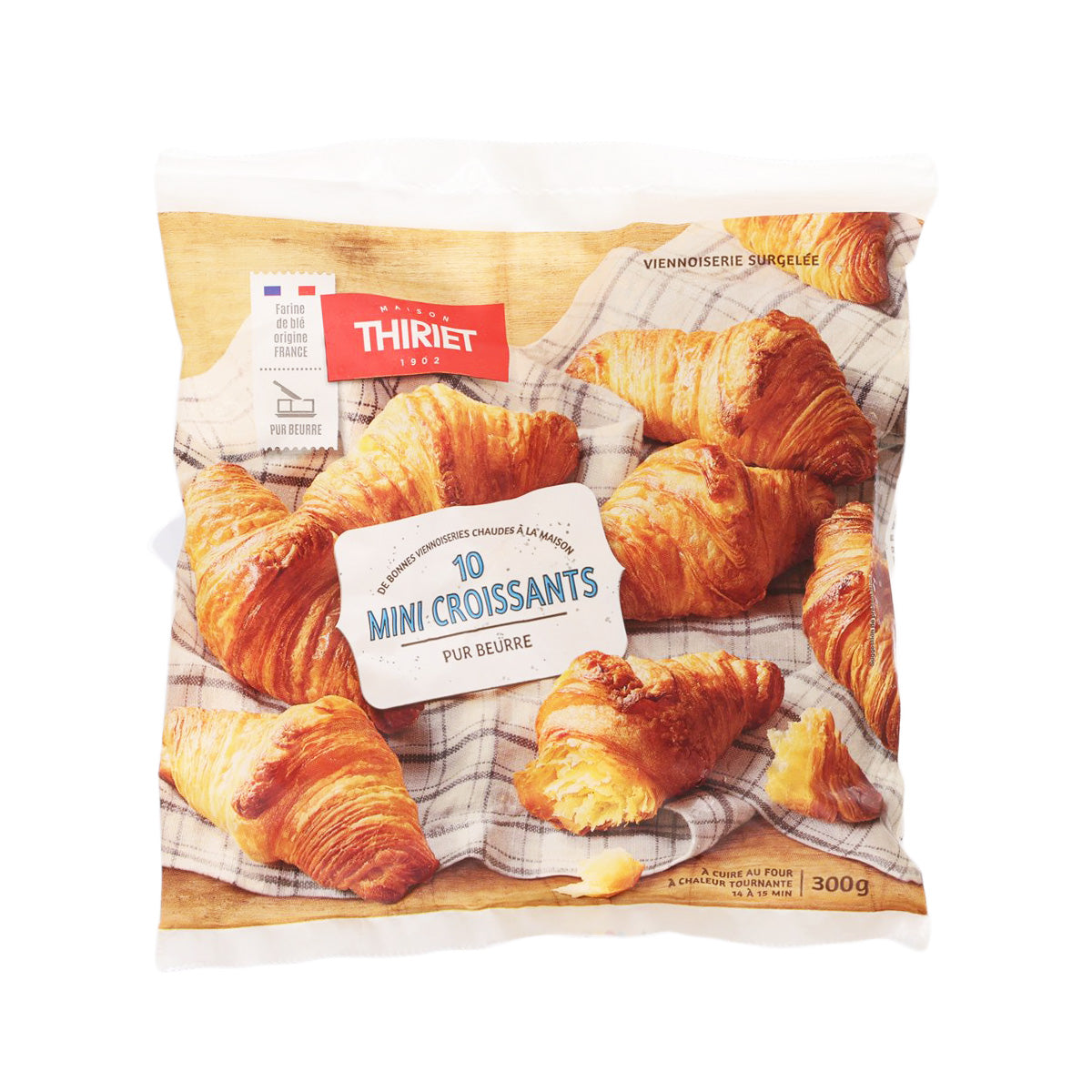 THIRIET 10件迷你純牛油牛角包 (300g)