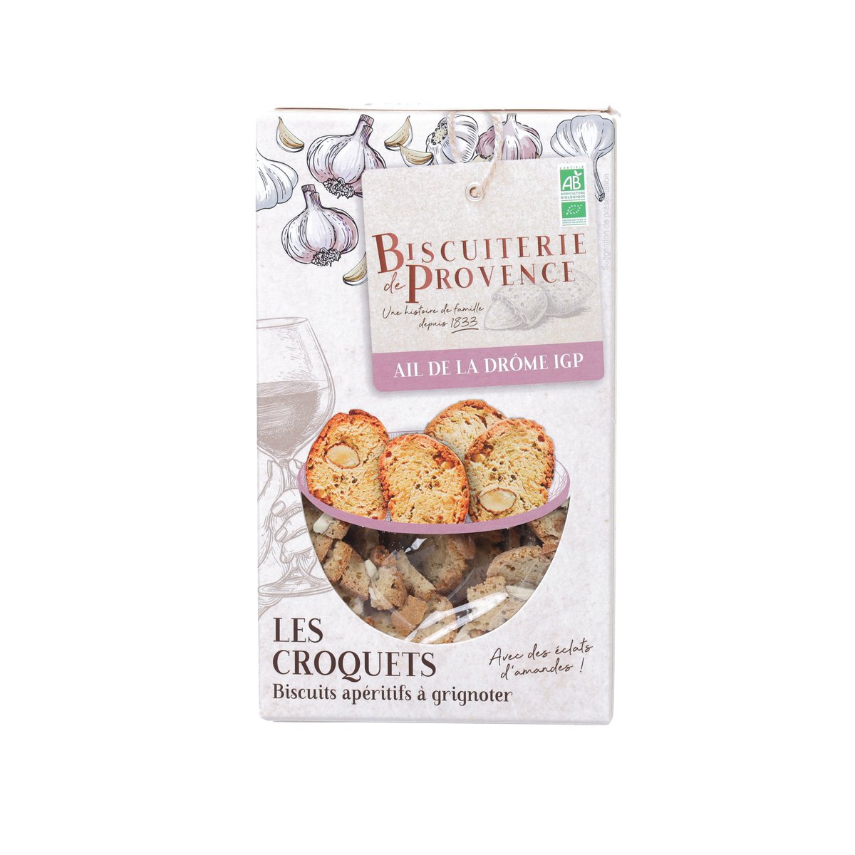 BISCUITERIE DE PROVENCE 有機香蒜餅乾 (90g)