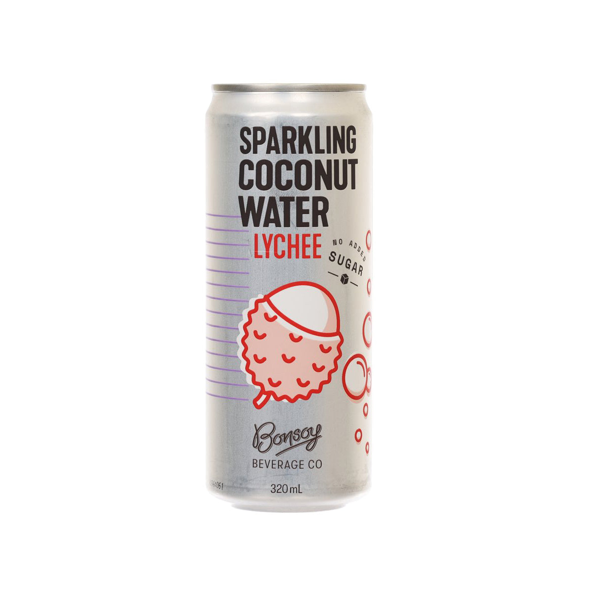 BONSOY 天然椰子氣泡水 - 荔枝味 (320mL)
