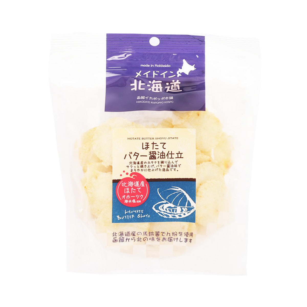北海道製菓 北海道帶子餅 - 牛油醬油味 (60g)