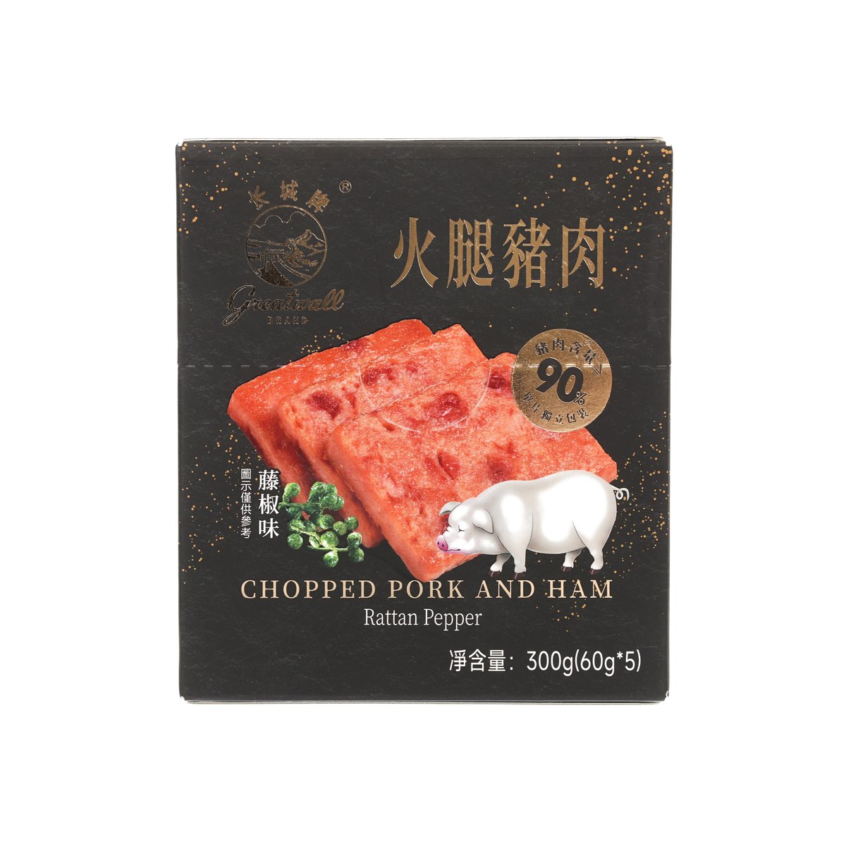 長城牌 火腿豬肉 單片裝 (藤椒味) (300g)