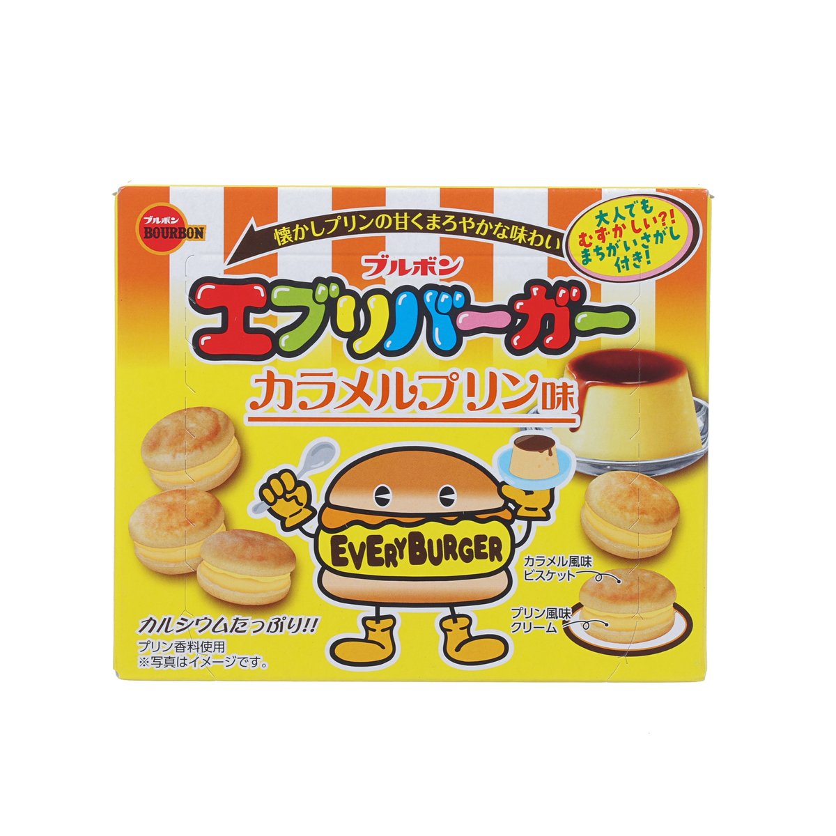 百邦 EVERYBURGER 焦糖布甸味餅乾 (61g)
