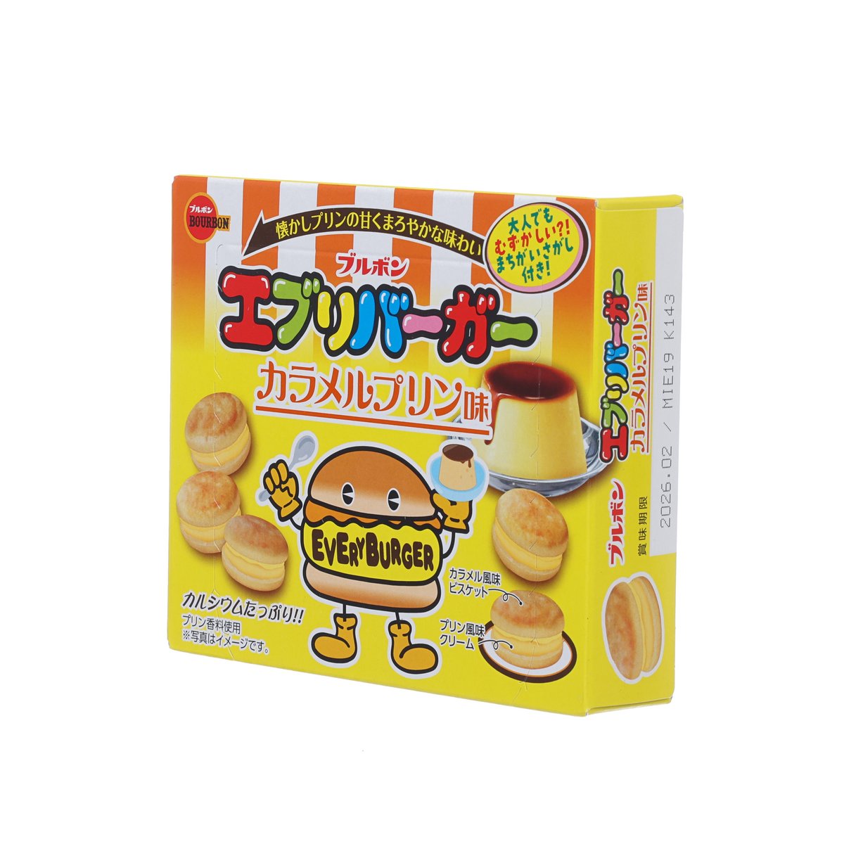 百邦 EVERYBURGER 焦糖布甸味餅乾 (61g)