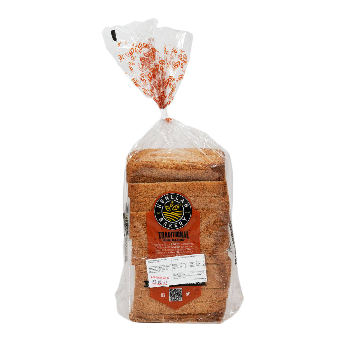 HENLLAN 厚切全麥方包 (400g)