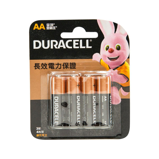 金霸王 鹼性電芯AA型4粒裝