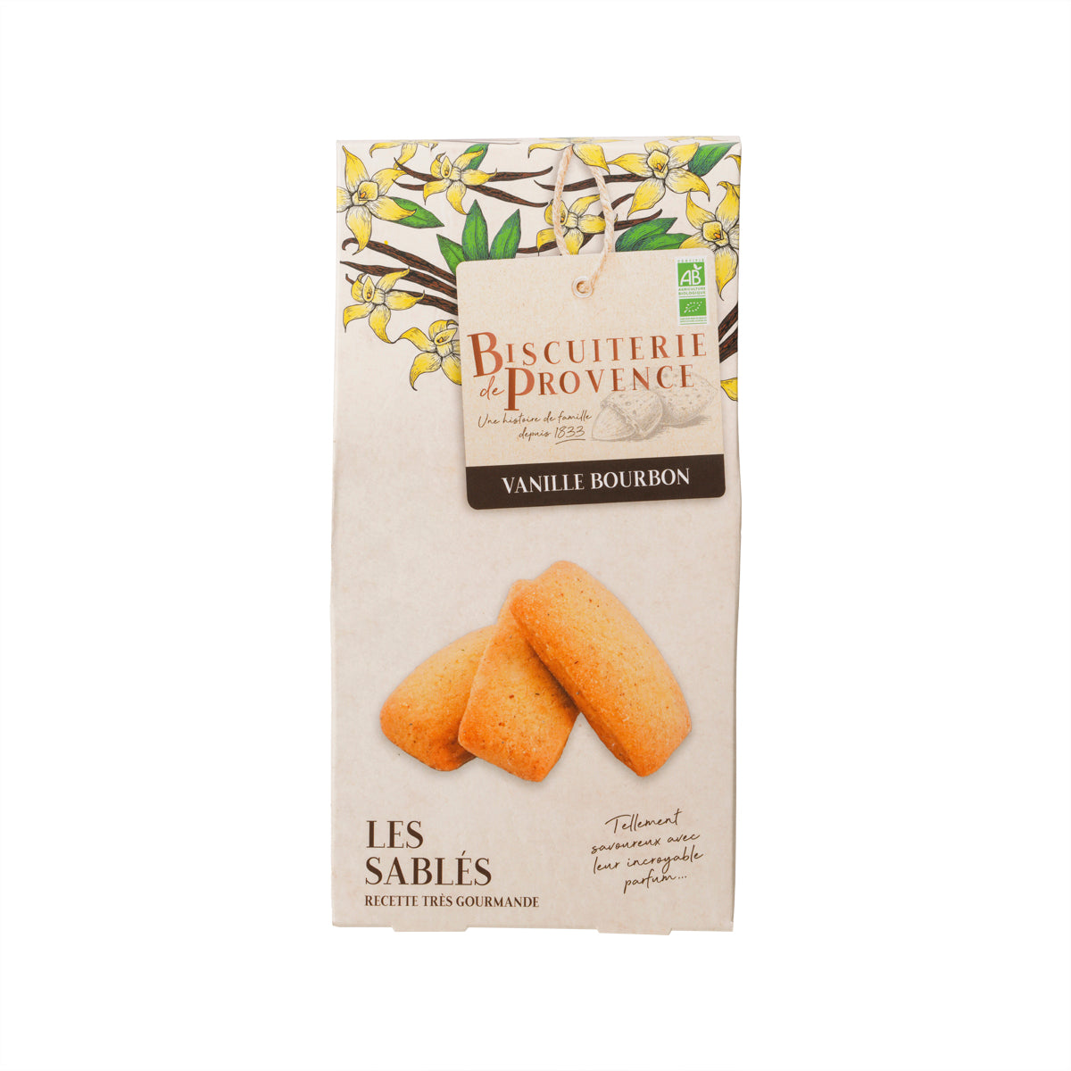 BISCUITERIE DE PROVENCE 有機波本雲呢拿牛油酥餅 (120g)