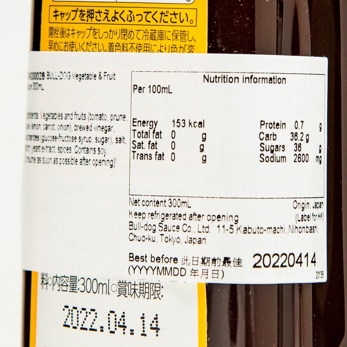BULL-DOG 蔬果甜醬 (300mL)