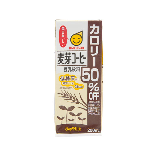 MARUSAN 50%減熱量麥芽咖啡豆奶 (200mL)