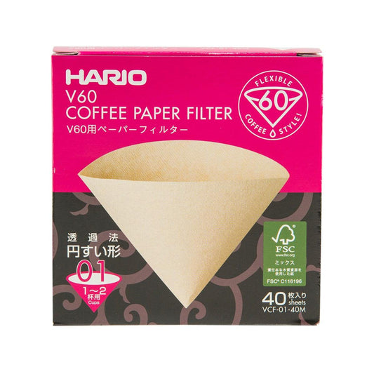 HARIO 無漂白濾紙 (40pcs)