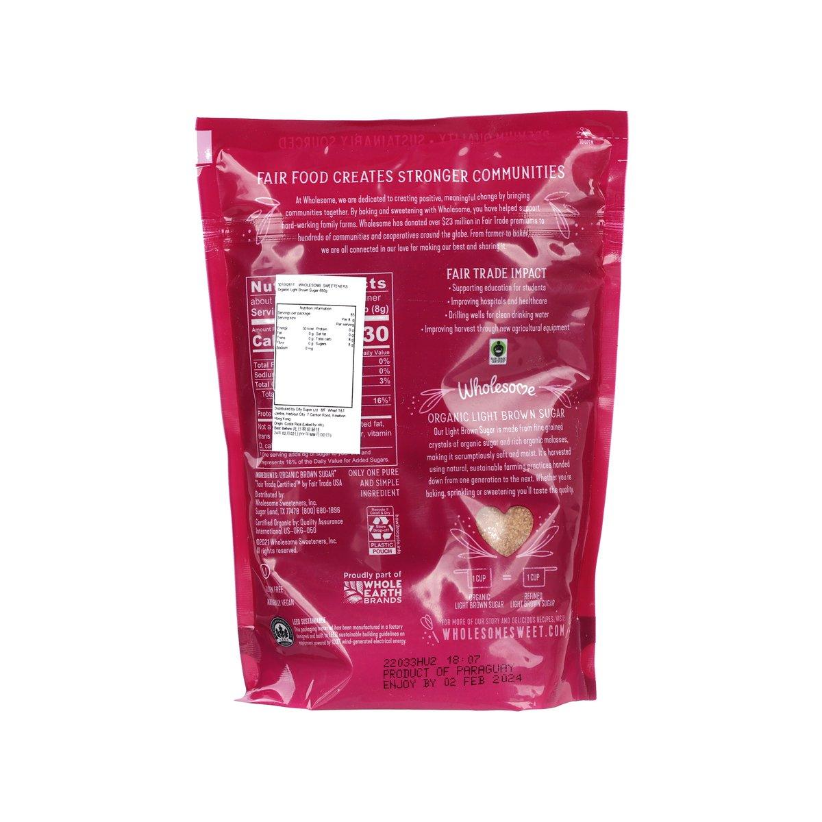 WHOLESOME SWEETENERS 有機淡黃糖 (680g)