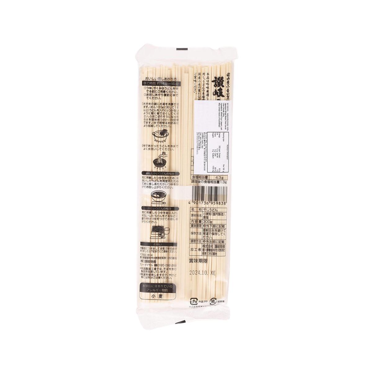 讚歧物產 100%日本小麥製讚岐乾烏冬 (300g)