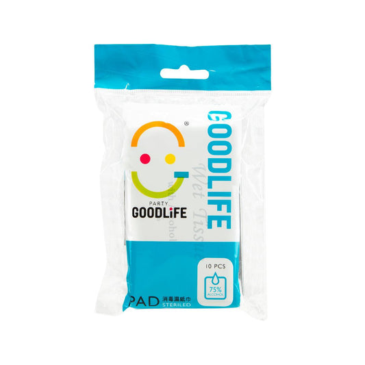 GOOD LIFE 75%酒精濕紙巾10片裝