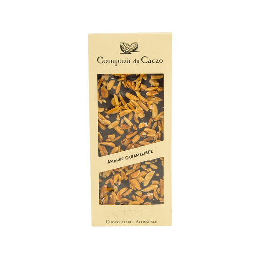 COMPTOIR DU CACAO 焦糖杏仁黑朱古力 (90g)