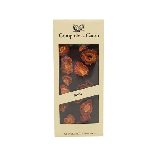 COMPTOIR DU CACAO 士多啤梨黑朱古力 (90g)