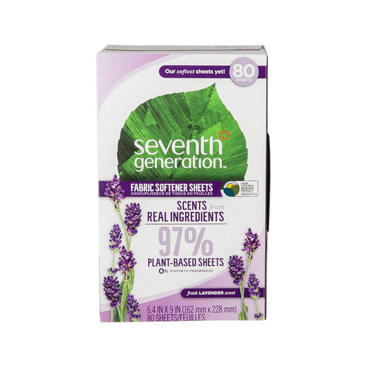 SEVENTH GENERATION 天然乾衣衣物柔順紙-薰衣草藍尤加利香味 (80sheets)