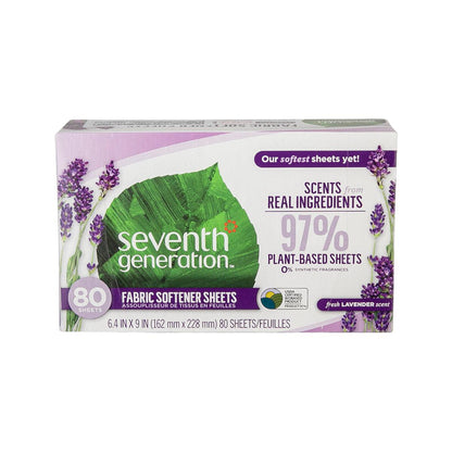 SEVENTH GENERATION 天然乾衣衣物柔順紙-薰衣草藍尤加利香味 (80sheets)