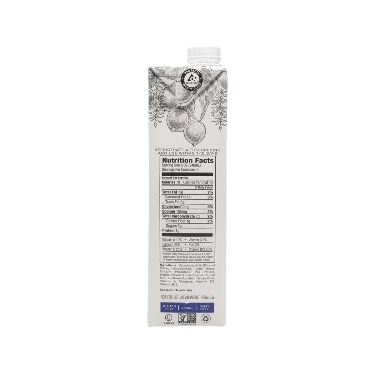 MILKADAMIA 夏威夷果仁奶 - 原味 (946mL)