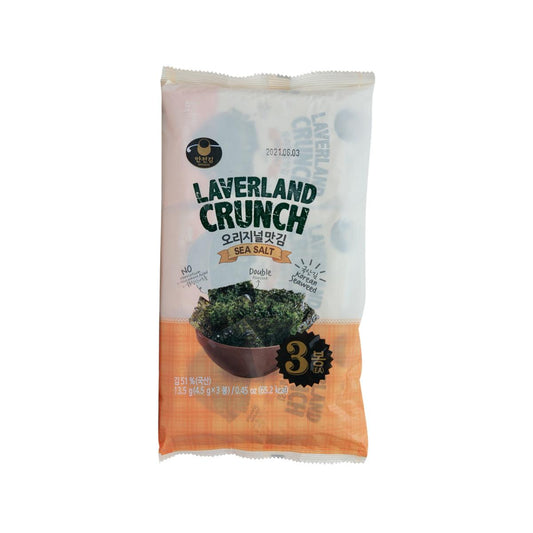 萬田 Laverland 海鹽味紫菜 (3 x 4.5g)