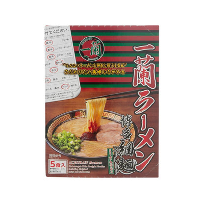 一蘭 ー蘭博多風味豬骨湯直條幼拉麵禮盒 (附秘製赤辣粉) (645g)