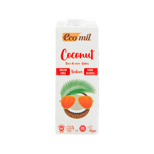 ECOMIL 有機天然椰子奶飲品 - 無糖 (1L)