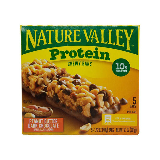 NATURE VALLEY 花生醬黑朱古力蛋白質條 (201g)