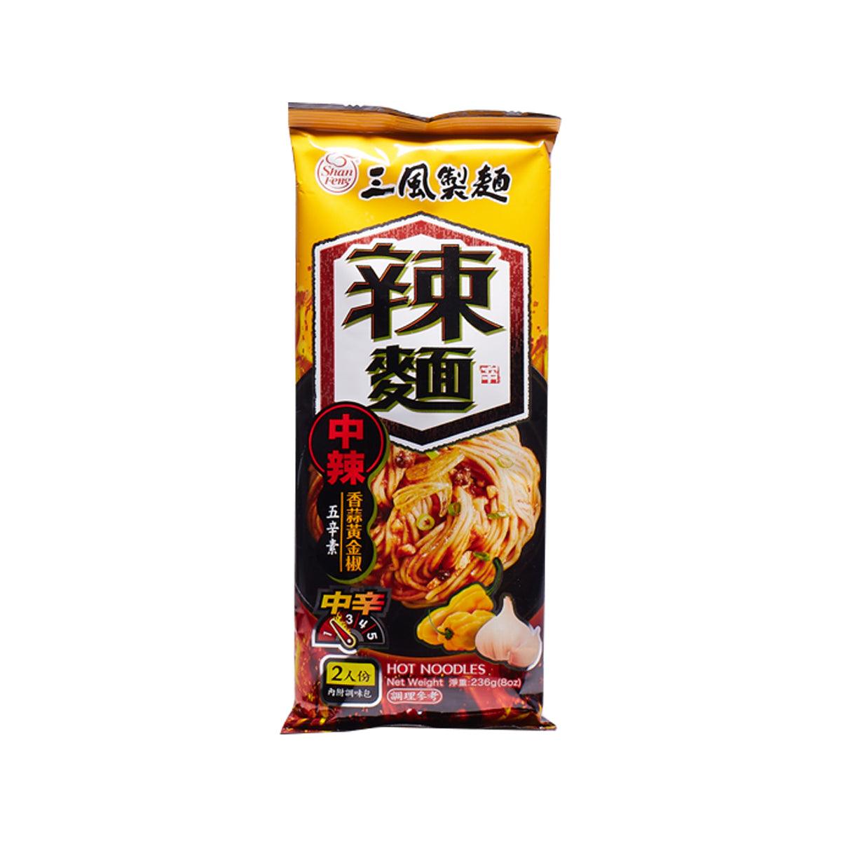 SHAN FENG 香蒜黃金椒細麵 (236g)