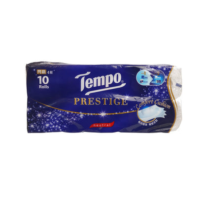 TEMPO 得寶閃鑽四層環形壓花純白衛生紙 10卷