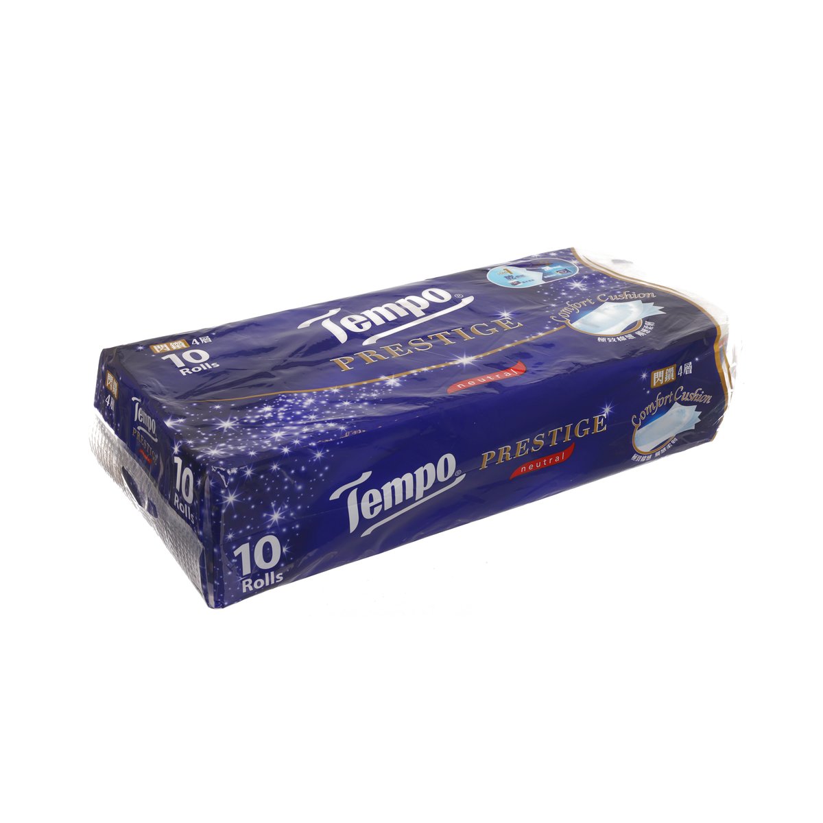 TEMPO 得寶閃鑽四層環形壓花純白衛生紙 10卷