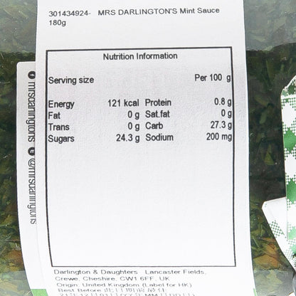 MRS DARLINGTON'S 薄荷醬 (180g)