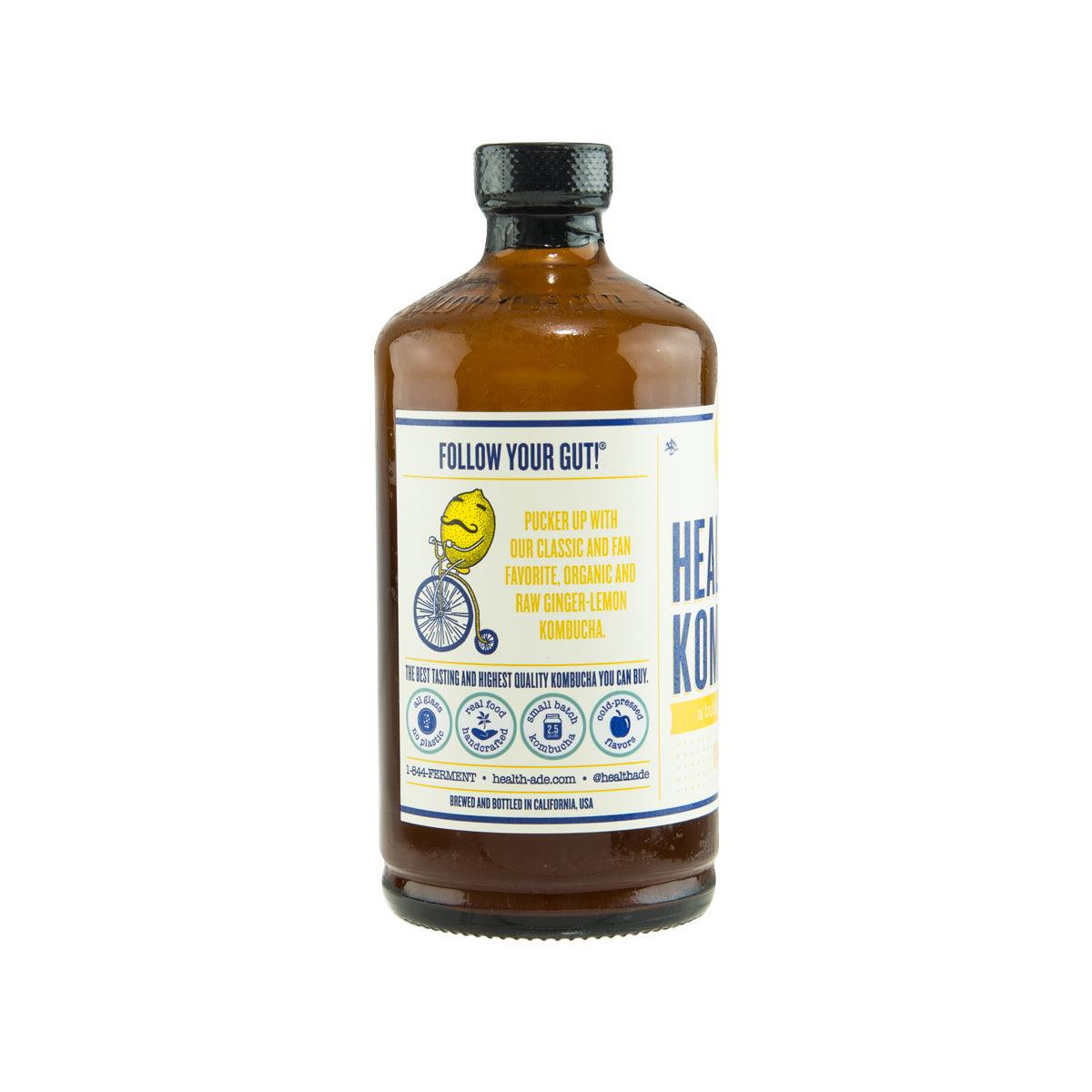 HEALTH ADE KOMBUCHA 有機薑檸檬有氣紅茶菌 (473mL)