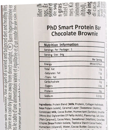 PHD SMART 蛋白棒 - 朱古力布朗尼味 (64g)