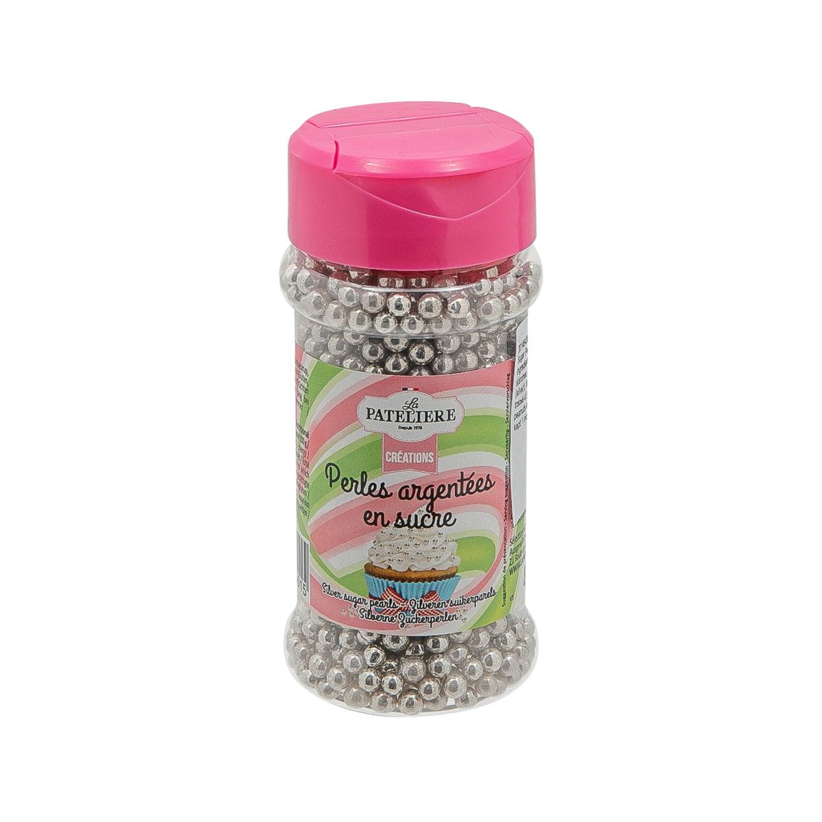 LA PATELIERE 銀色珍珠裝飾糖粒 (85g)