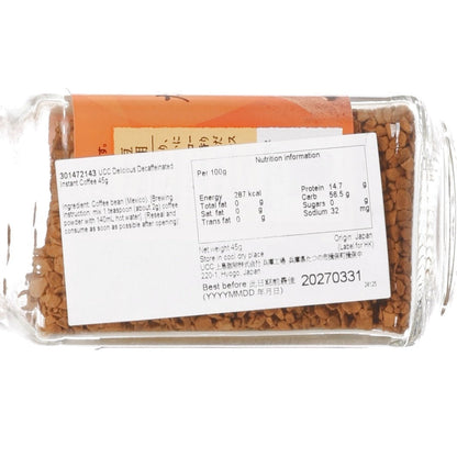 UCC 低咖啡因即溶咖啡 (45g)