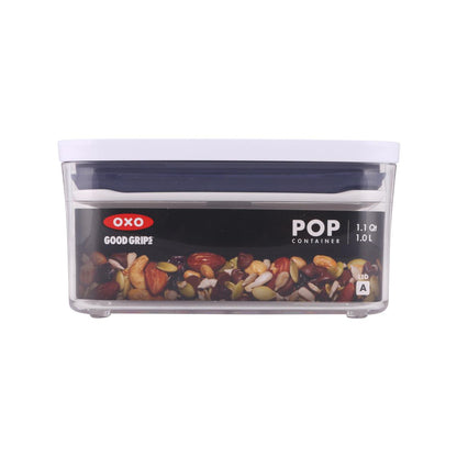 OXO 1QT 按鈕式正方型儲物盒